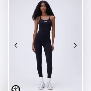 ADANOLA Ultimate Sportsclub Strappy Full Length Unitard - Black Size Large